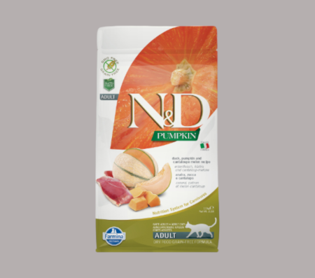 Farmina N&D Cat Dry Food with Pumpkin, Duck and Melon- 1.5Kg (Dry food)