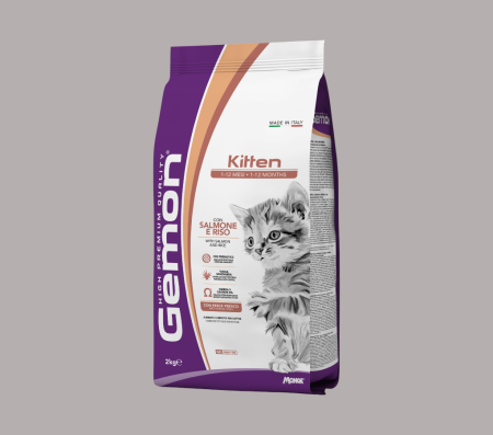 GEMON CAT KITTEN SALMON/RICE Kg.2 (Dry food)