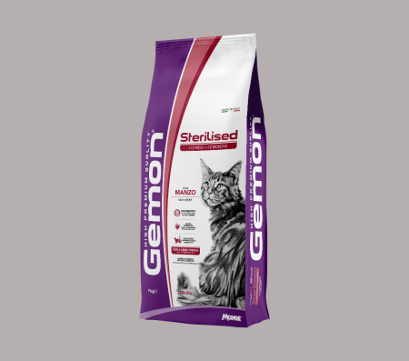 GEMON CAT STERILIZED BEEF Kg.7 (Dry food)