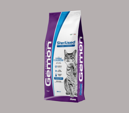 GEMON CAT STERILIZED TUNA/SALM Kg.7 (Dry food)