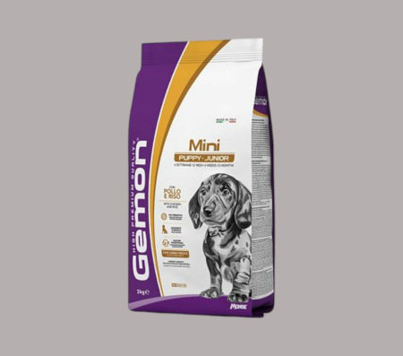 GEMON DOG MINI PUPPY&JUNIOR KG.3 (Dry food)