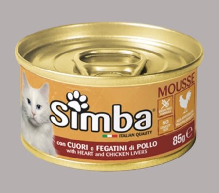 Simba Mousse with Heart and Chicken Livers 85g