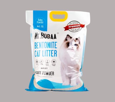 Mr.Bobba Ball Shape Bentonite Cat litter-Baby Powder Scented