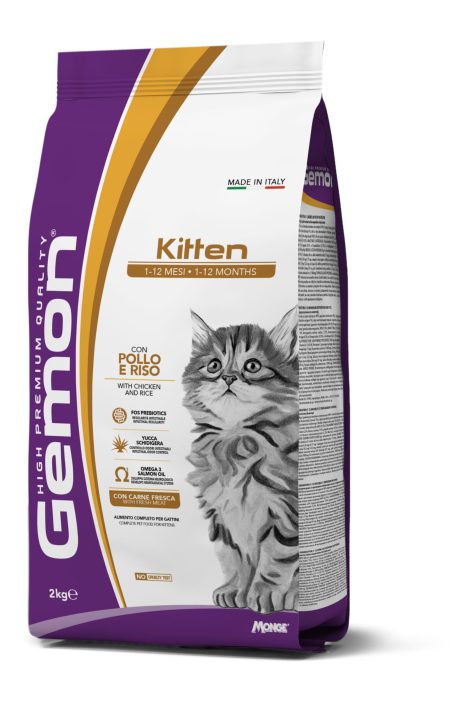 GEMON CAT KITTEN CHICKEN/RICE Kg.2 (Dry food)