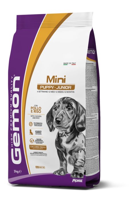 GEMON DOG MINI PUPPY&JUNIOR KG.3 (Dry food)