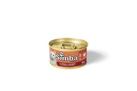 SIMBA CAT WITH CHICKEN/TURKEY GR.85 (Box of 24 Cans) (Wet food)