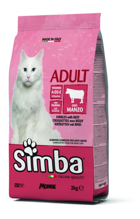 Simba Cat Adult Croquettes with Beef 2kg (Dry food)
