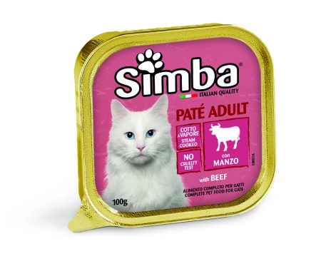 SIMBA CAT PATE WITH MEAT (BEEF) GR.100 (Wet food)