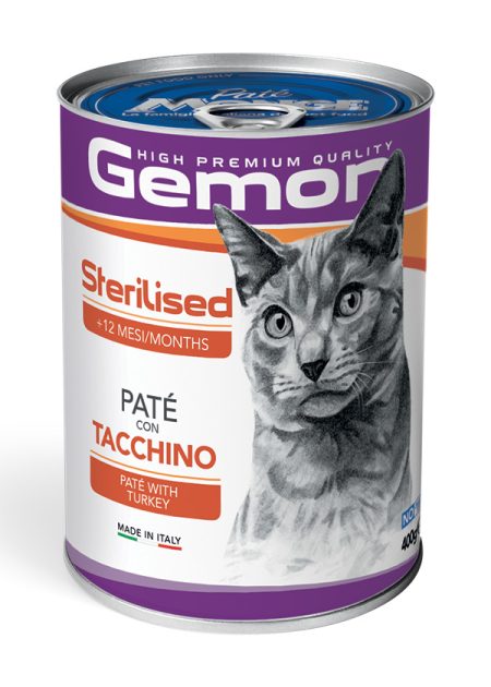 GEMON CAT STERIL. PATE TURKEY (Wet food)