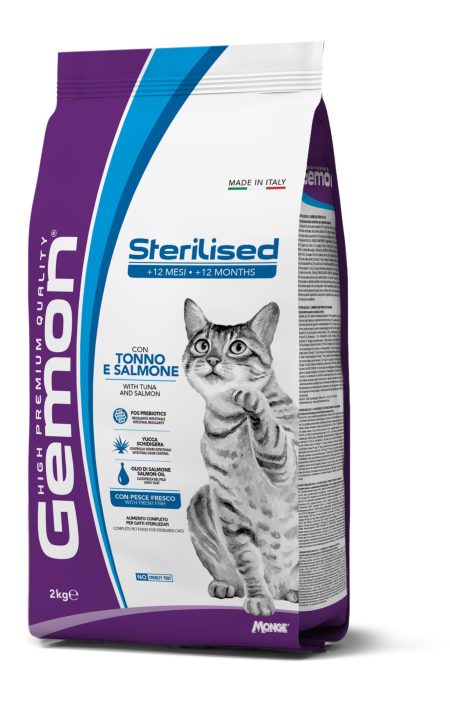 GEMON CAT STER. COMPLET. TUNA/SAL Kg.2 (Dry food)