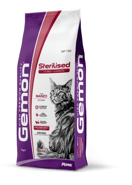 GEMON CAT STERILIZED BEEF Kg.7 (Dry food)