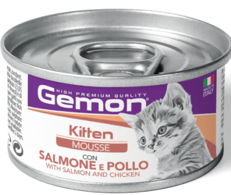 GEMON MOUSSE KIT RICE SALMON/CHICKEN (Wet food)