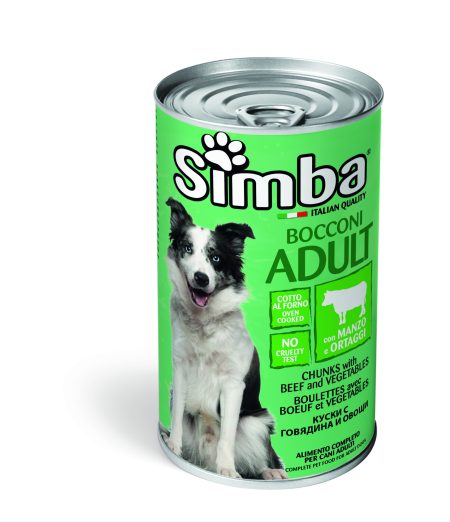 Simba Dog with Beef & Vegetable 1230gr (Box of 12 Cans)