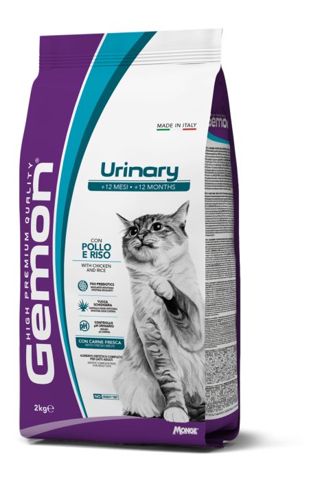 GEMON CAT URINARY CHICKEN/RICE Kg.2 (Dry food)