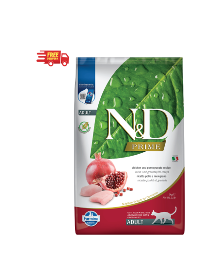 FARMINA N&D PRIME CAT CHICKEN&POMEGRANATE ADULT Kg.5 (Dry Food)