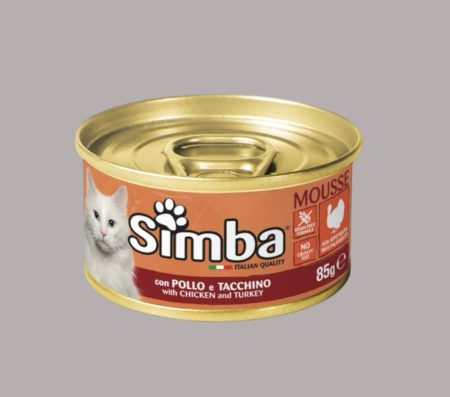 SIMBA CAT WITH CHICKEN/TURKEY GR.85 (Wet food)