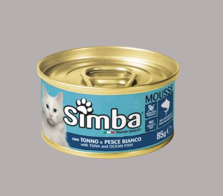 Simba Cat Mousse with Tuna & ocean fish 24x85g (Wet food)