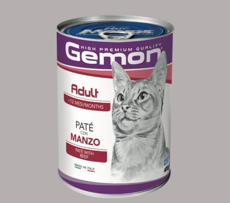 Gemon Cat Adult Pate with Beef 400g (Wet food)