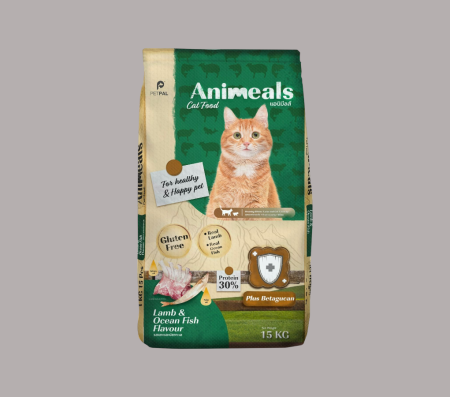 ANIMEALS CAT FOOD LAMB & OCEAN FISH FLAVOR 15kg (Dry Food)