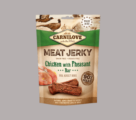 Carnilove Meat Jerky Chicken with Pheasant Bar 100 gr
