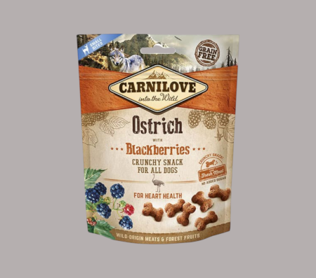 Carnilove Dog Crunchy Snack Ostrich with Blackberries 200 gr