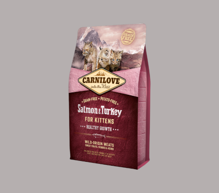 Carnilove Salmon & Turkey for Kittens – Healthy Growth (Dry Food)