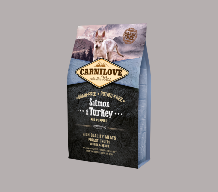 Carnilove Salmon & Turkey for Puppies (Dry Food)