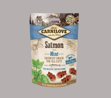 Carnilove Cat Crunchy Snack Salmon With Mint 50 gr