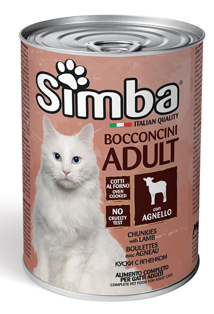 Simba Cat Adult Chunkies with Lamb 415g (Box of 24 Cans) (Wet food)