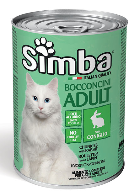 Simba Cat Adult Chunkies with Rabbit 415g (Box of 24 Cans) (Wet food)