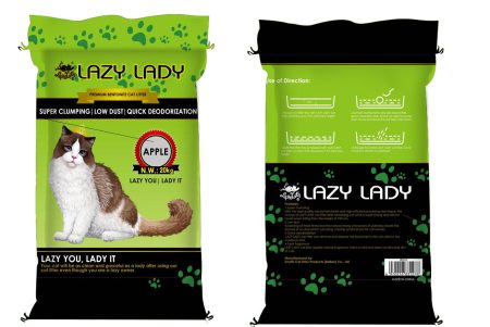 Lazy Lady Bentonite Cat litter Ball Shape Apple Scent 20kg