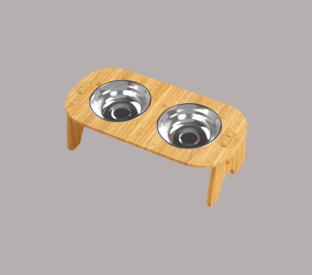 Stainless steel double bowl