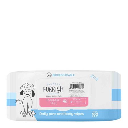 Furrish Daily paw and Body Wipes Fragrance Free