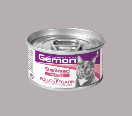 GEMON MOUSSE STER RIC CHICKEN/LIVER (Wet food)