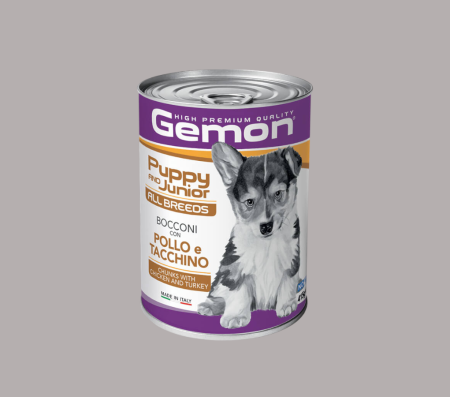 Gemon Dog Puppy & Junior Chicken & Turkey 415g (Wet food)