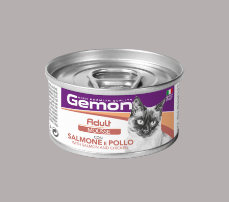 Gemon mousse adult salmon/chicken (Wet food)