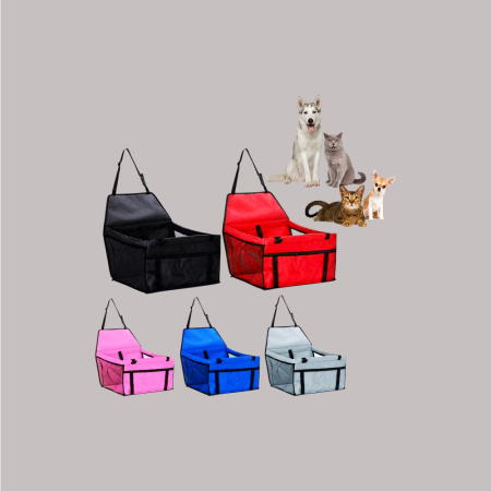 Dog/Cat Travel Car Seat Basket Red/Grey/Blue (I05513)