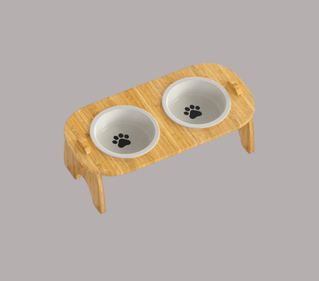 Porcelain double bowl (30*20CM)