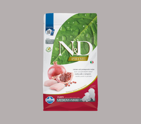 FARMINA N&D PRIME DOG CHICK&POM PUPPY MED/MAXI (Dry Food)