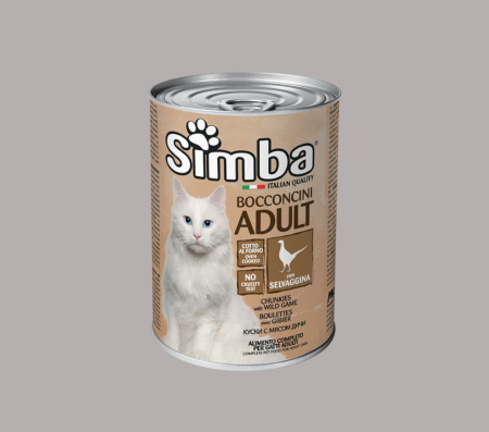 Simba Cat Adult Chunkies with Wild Game 415g (Wet food)