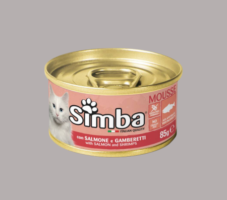 Simba Cat Mousse with Salmon & Shrimp 85g (Wet food)