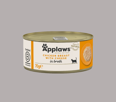 Applaws Cat Chicken Breast with Cheese in Broth 70g (Can Wet Food)