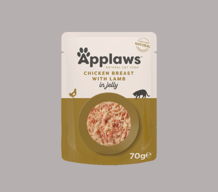 Applaws Cat Chicken Breast with Lamb in Jelly 70g (Pouch Wet Food)