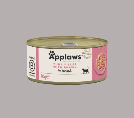 Applaws Cat Tuna Fillet with Prawn in Broth 70g (Can Wet Food)