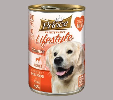 Prince Maintenance Lifestyle Dog Adult Chunks with Veal 415g (Wet Food)