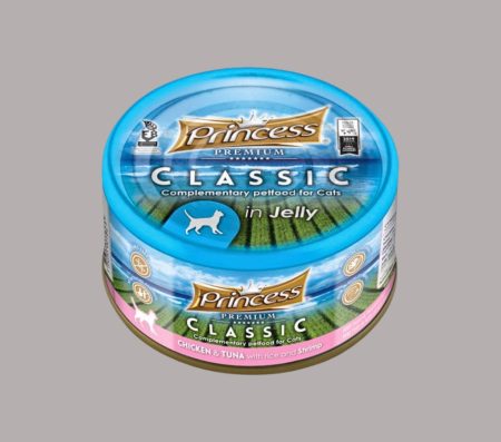 Princess Cat Classic Premium with Chicken & Tuna with rice and Shrimp 170g (Wet Food)