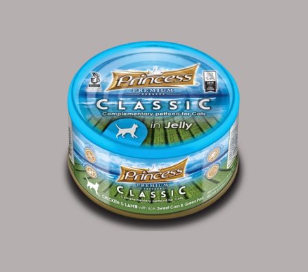 Princess Cat Classic Premium with Chicken & Lamb With Rice, Sweetcorn & Green Pea 170g