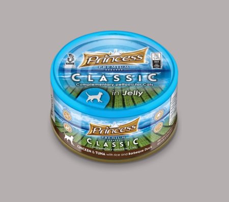 Princess Cat Classic Premium with Chicken & Tuna With Rice And BBQ Duck 170 g (Wet Food)