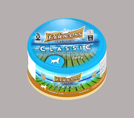 Princess Cat Classic Premium with Chicken & Tuna With Rice And Katsuobushi 170g (Wet Food)