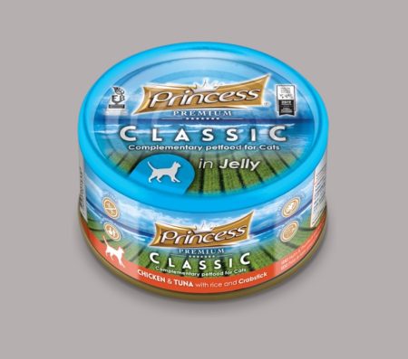 Princess Cat Classic Premium with Chicken & Tuna With Rice And Crabstick 170g (Wet Food)